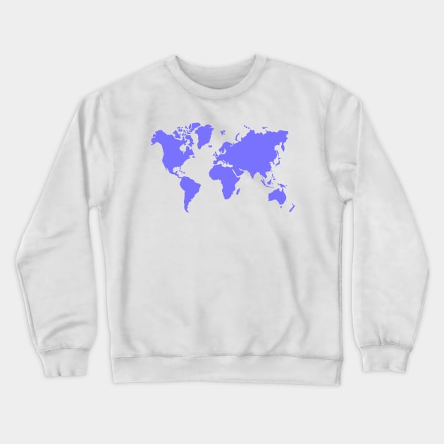 World map stickers Crewneck Sweatshirt by dreamtravel